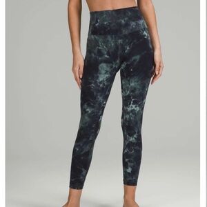 Lululemon Align Pant 23” Diamond Dye Silver Blue/Tidewater Teal/Graphite Grey